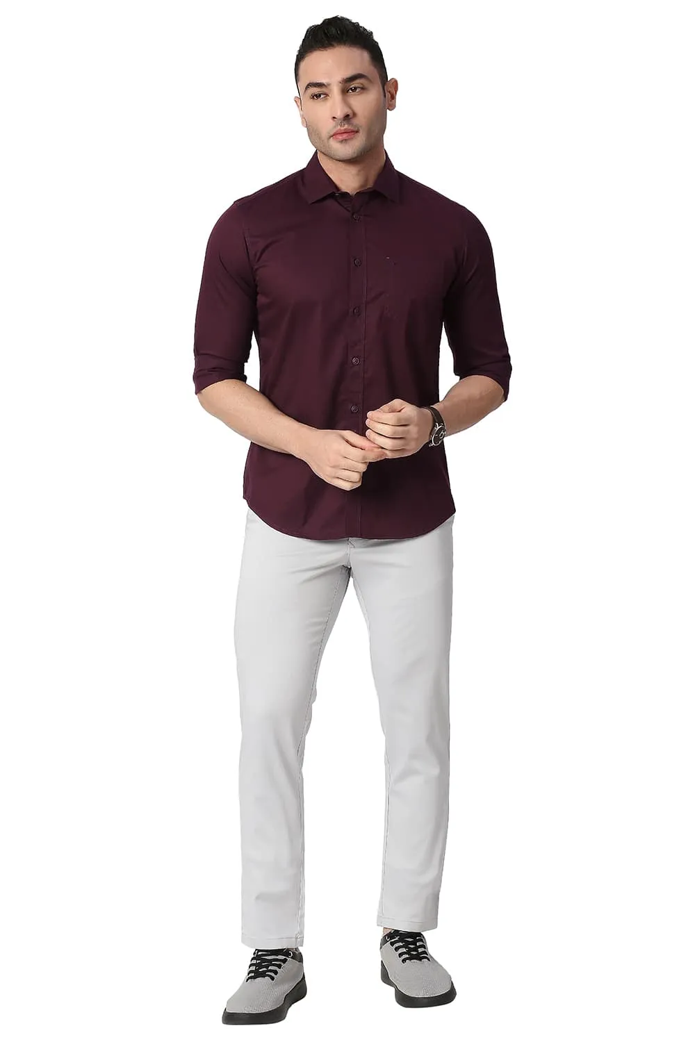 Slim Fit Cotton Twill Shirt