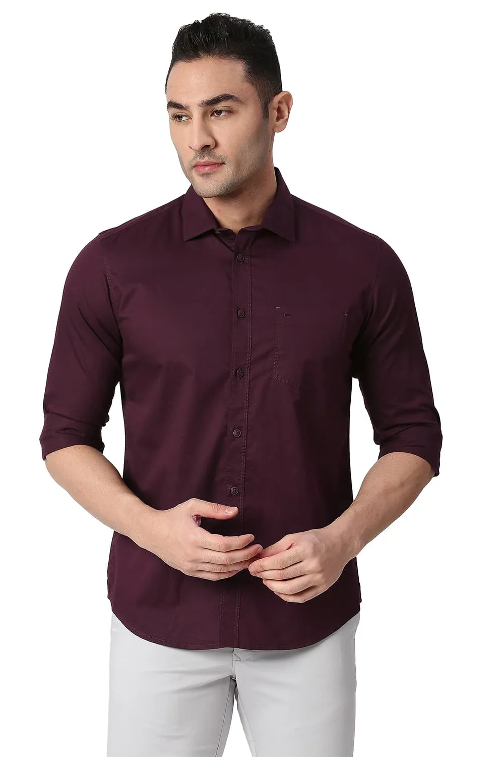 Slim Fit Cotton Twill Shirt