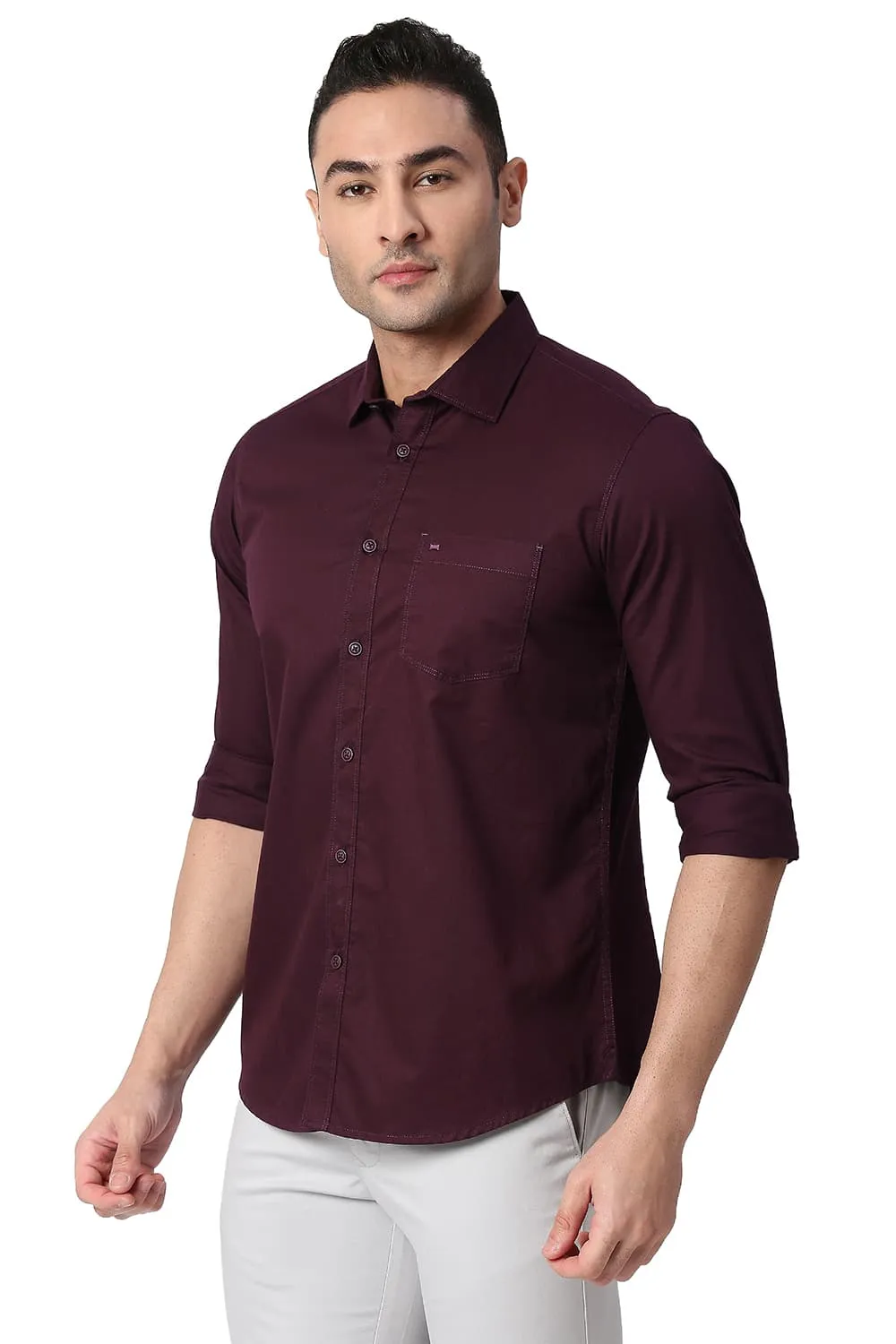 Slim Fit Cotton Twill Shirt