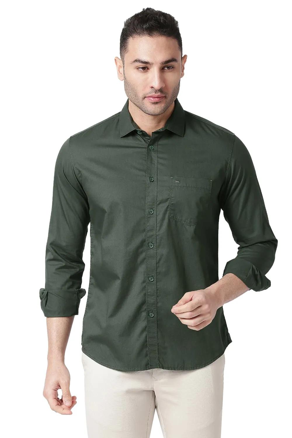 Slim Fit Cotton Twill Shirt