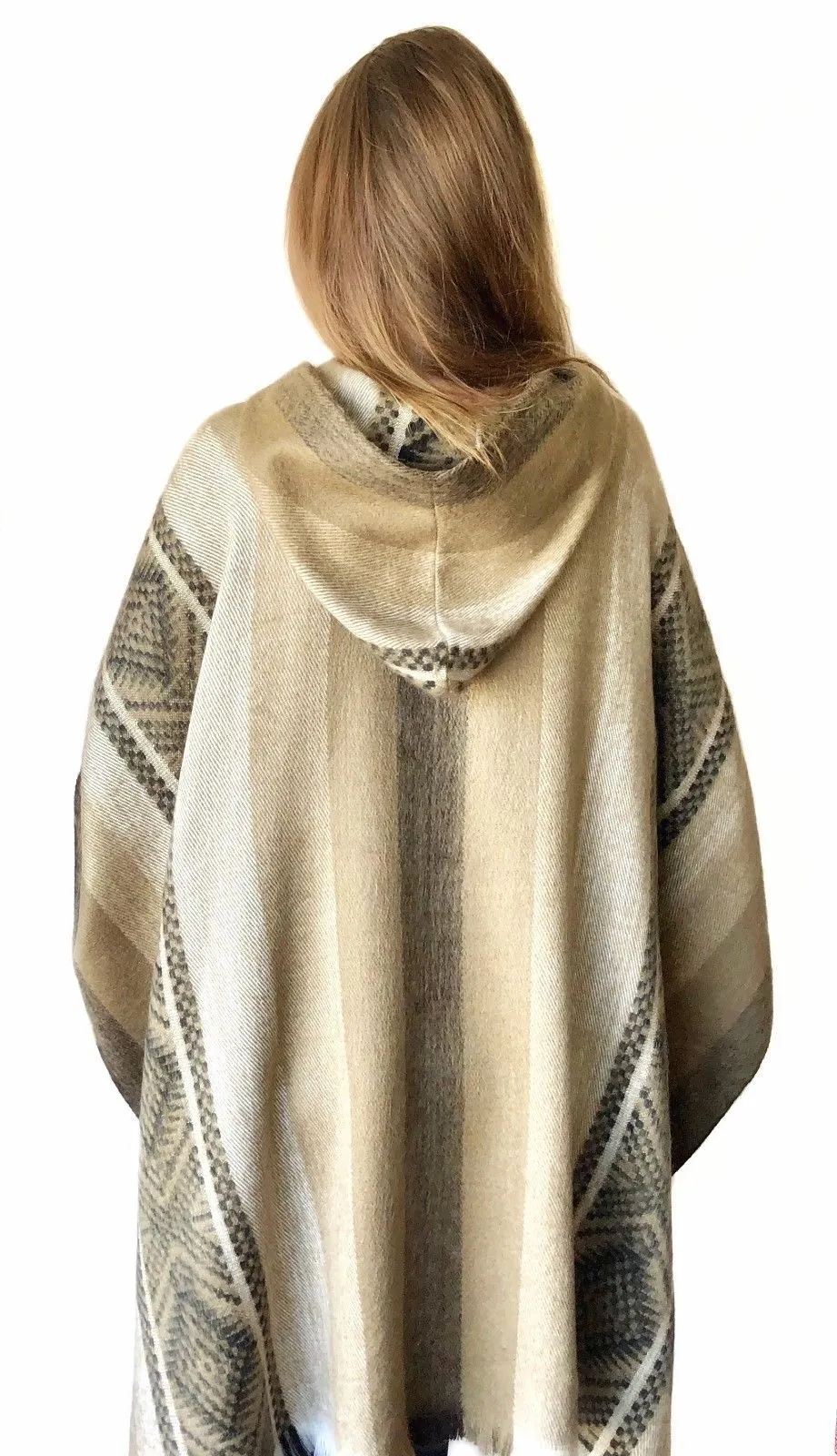 Soft Gold Incan Alpaca Poncho