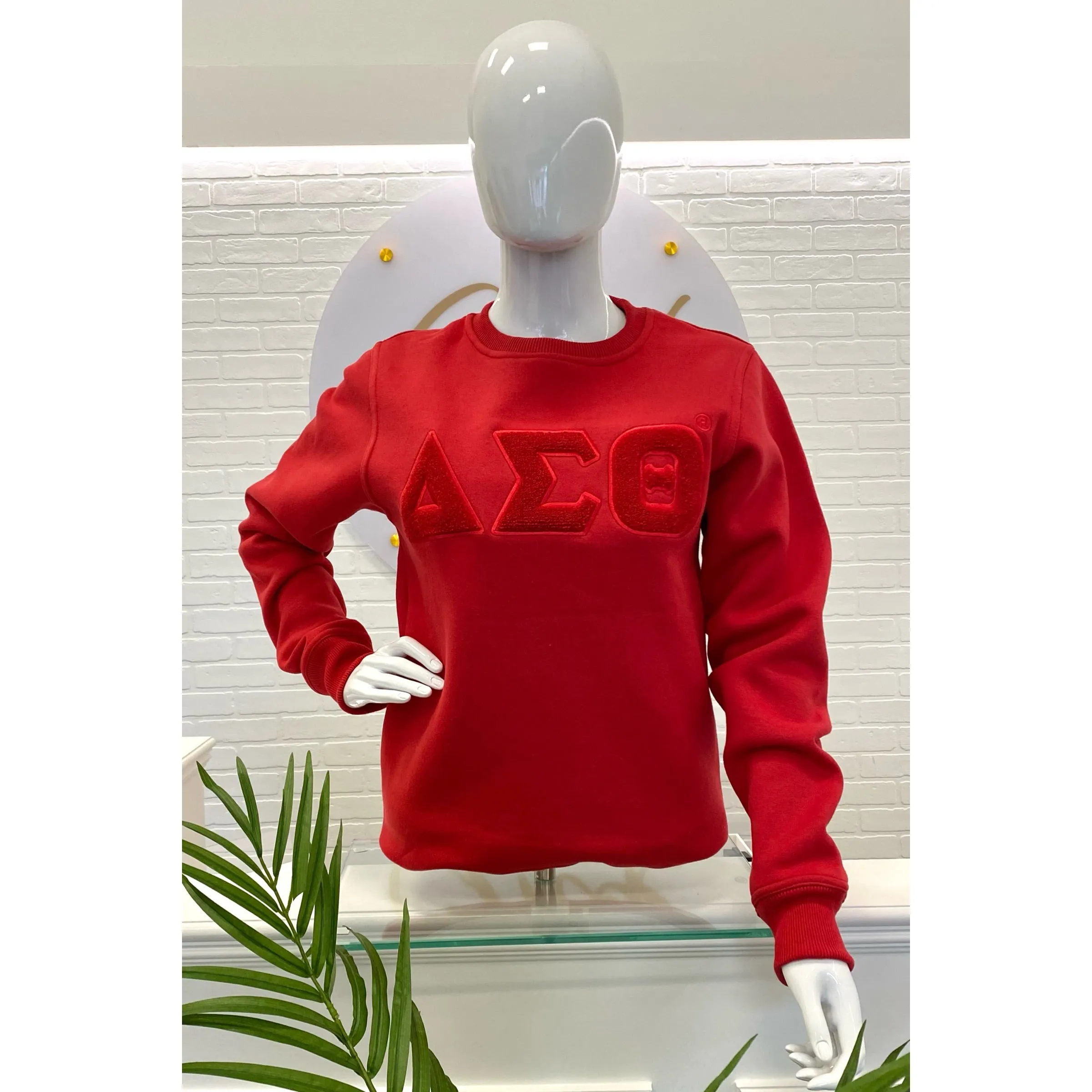 Solid ΔΣΘ Chenille Sweatshirt