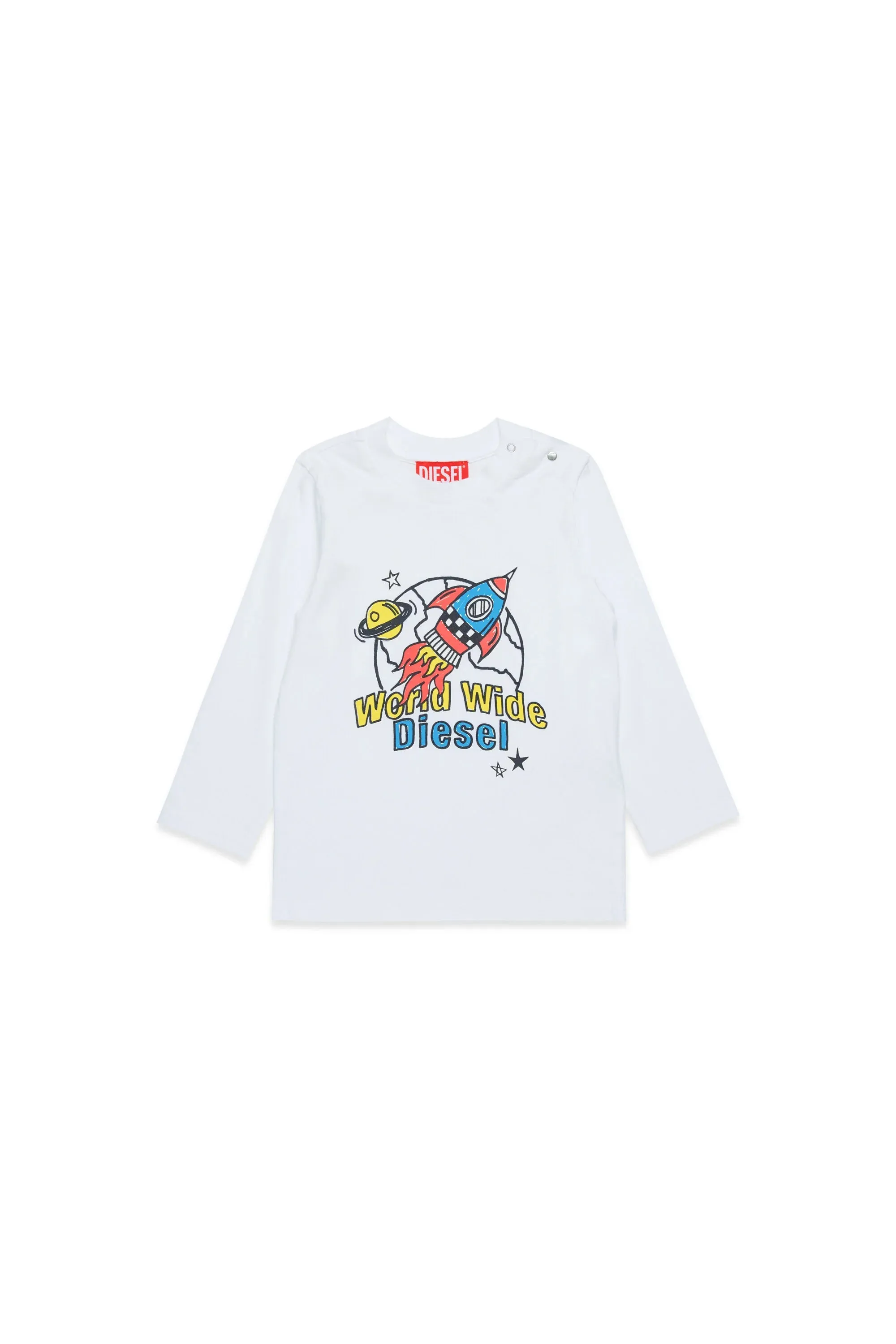 Space Mission Long-sleeved T-shirt (White) - K00577-KYAYS-K100