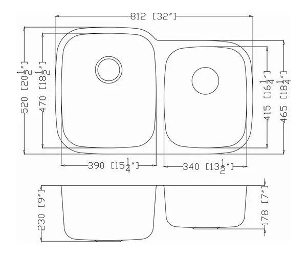 Stainless Steel Kitchen Sink 701L