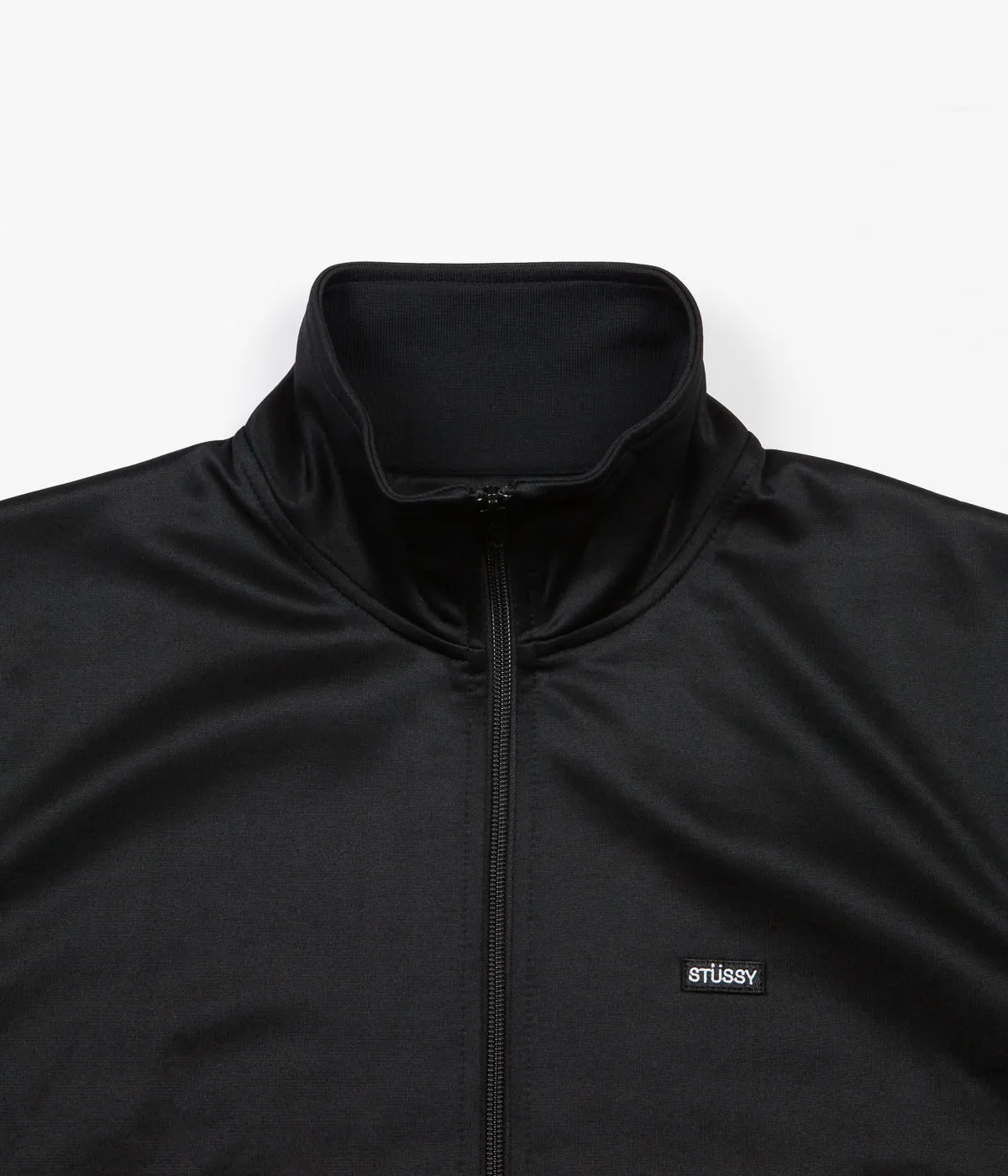 Stussy Textured Rib Tracksuit Jacket - Black