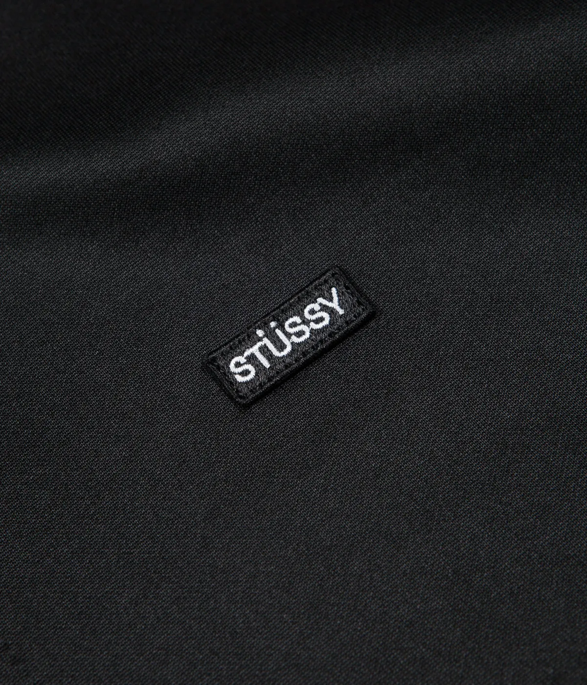 Stussy Textured Rib Tracksuit Jacket - Black