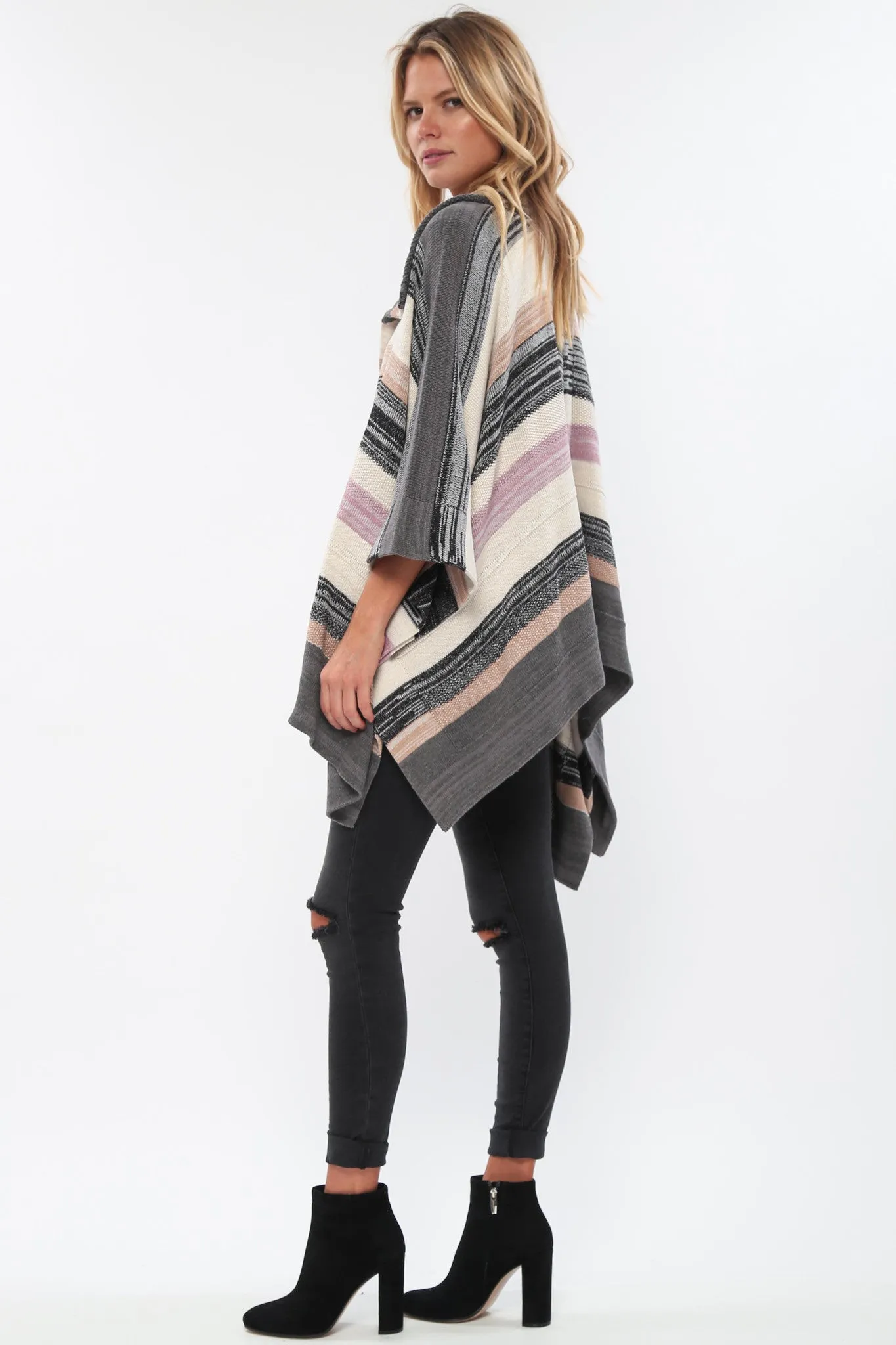 Suki Kimono Poncho in Winter Twig'LAST ONE'