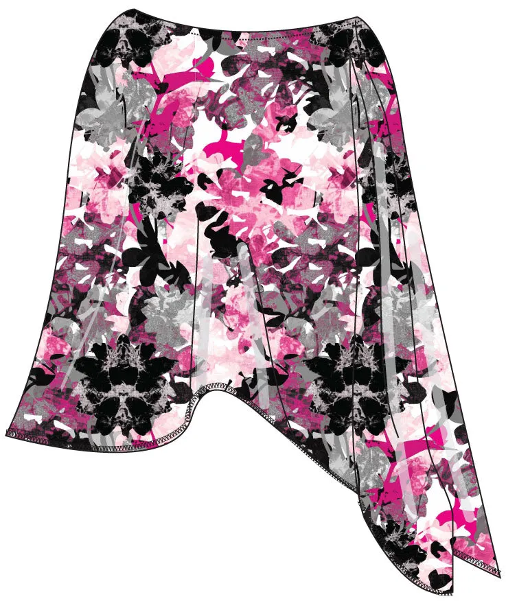 Sun Poncho -  Graphic Floral