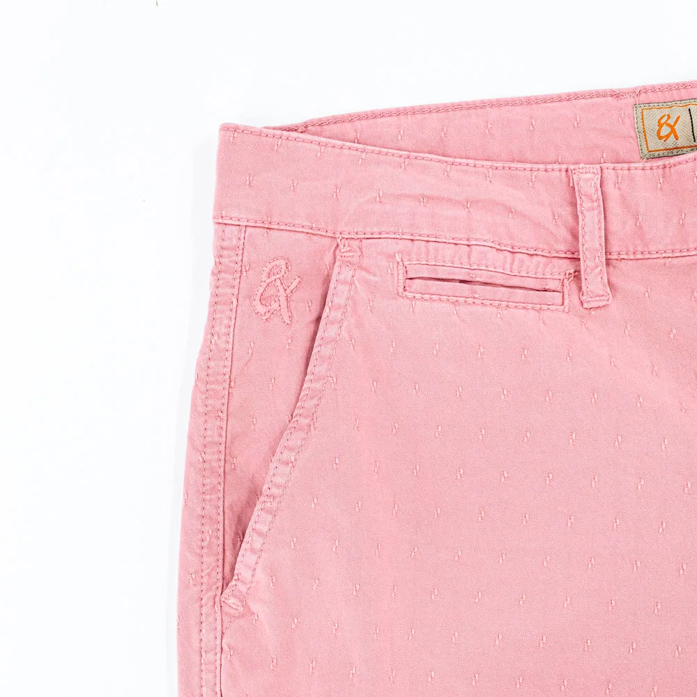 The Carlo Jacquard Shorts - Pink