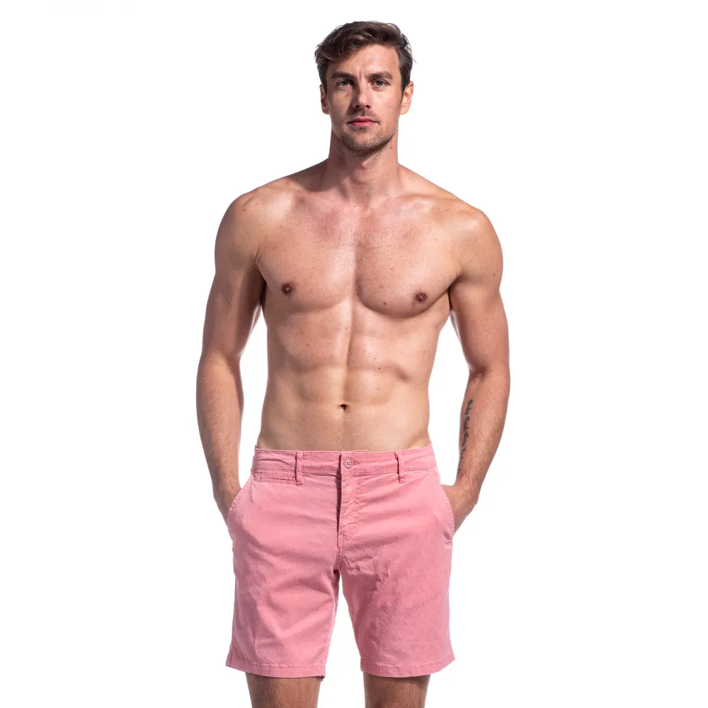 The Carlo Jacquard Shorts - Pink