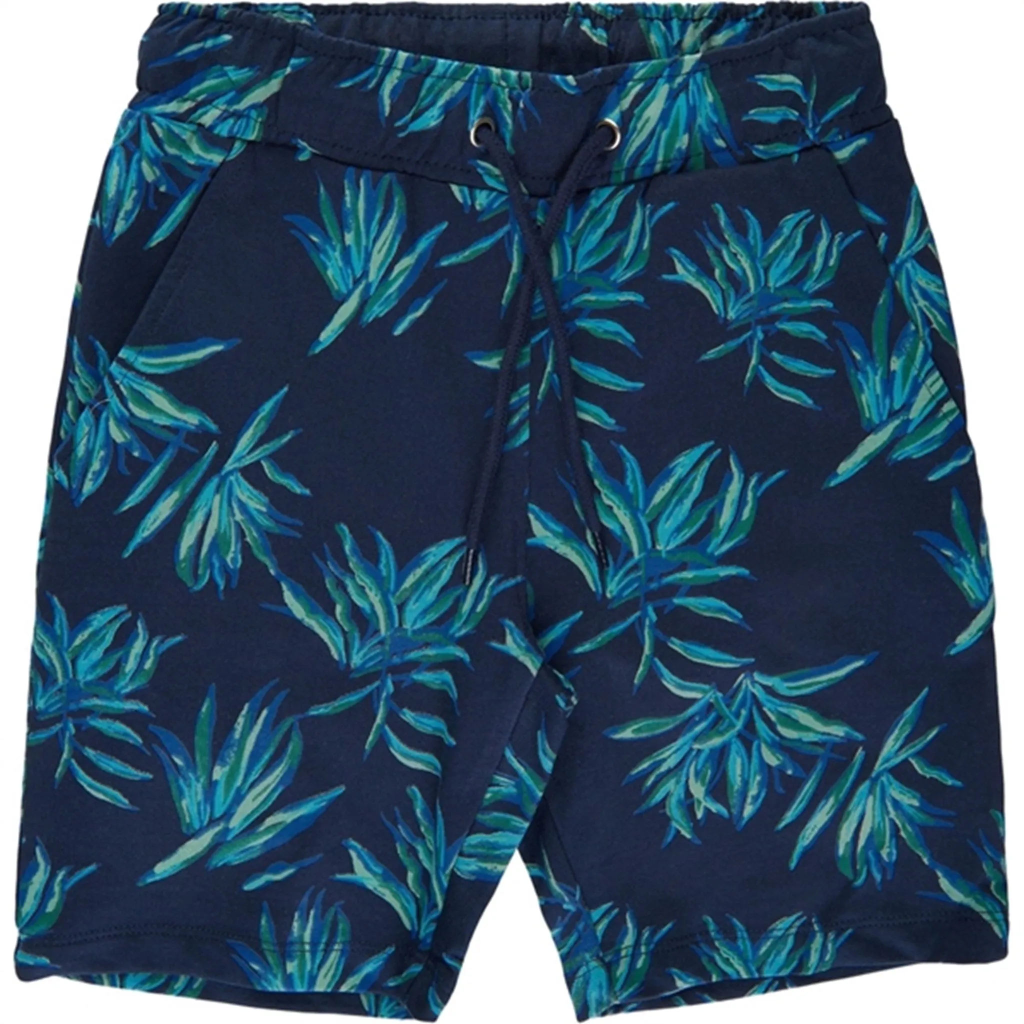 THE NEW Navy Blazer Leaf AOP Genuine Shorts