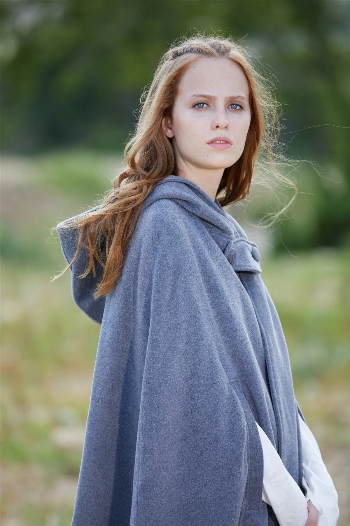 The New Yorker | Hooded Cashmere Cape