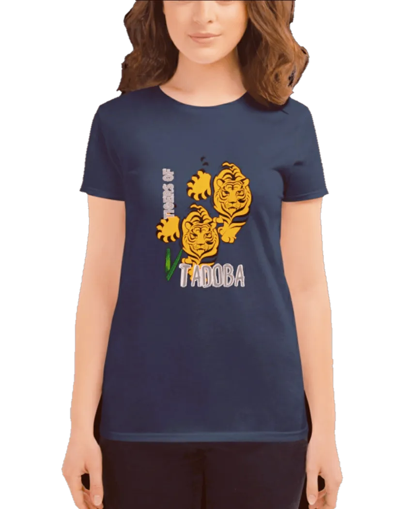 Tiger Paws T Shirt for Women D64