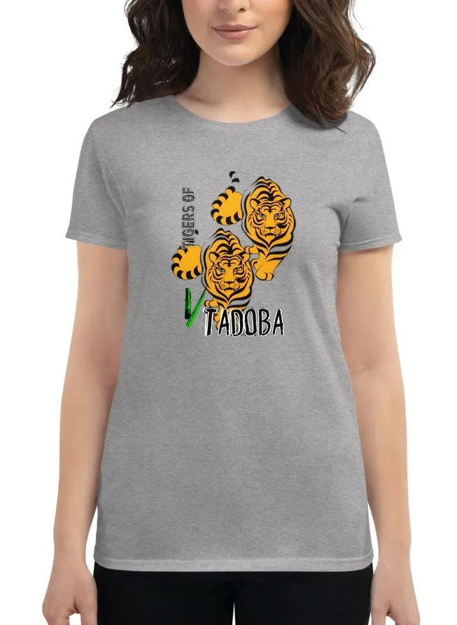 Tiger Paws T Shirt for Women D64