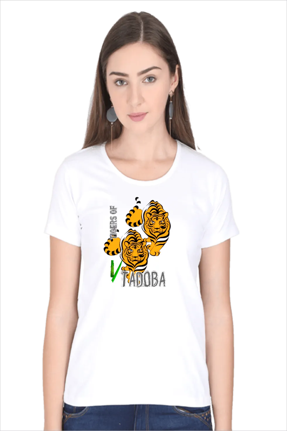 Tiger Paws T Shirt for Women D64