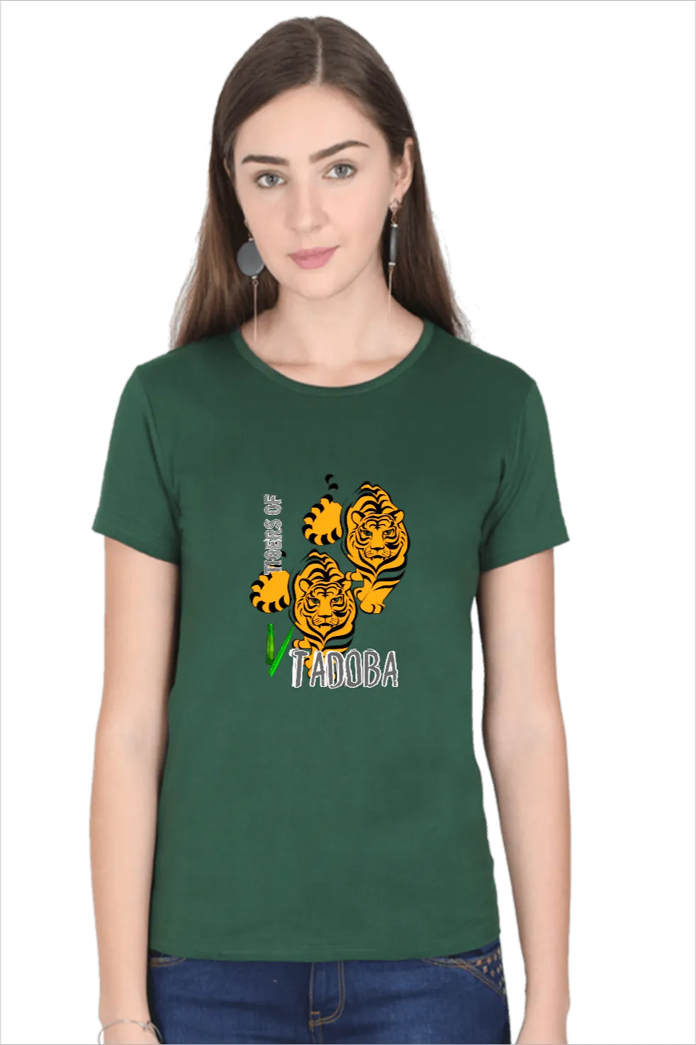 Tiger Paws T Shirt for Women D64