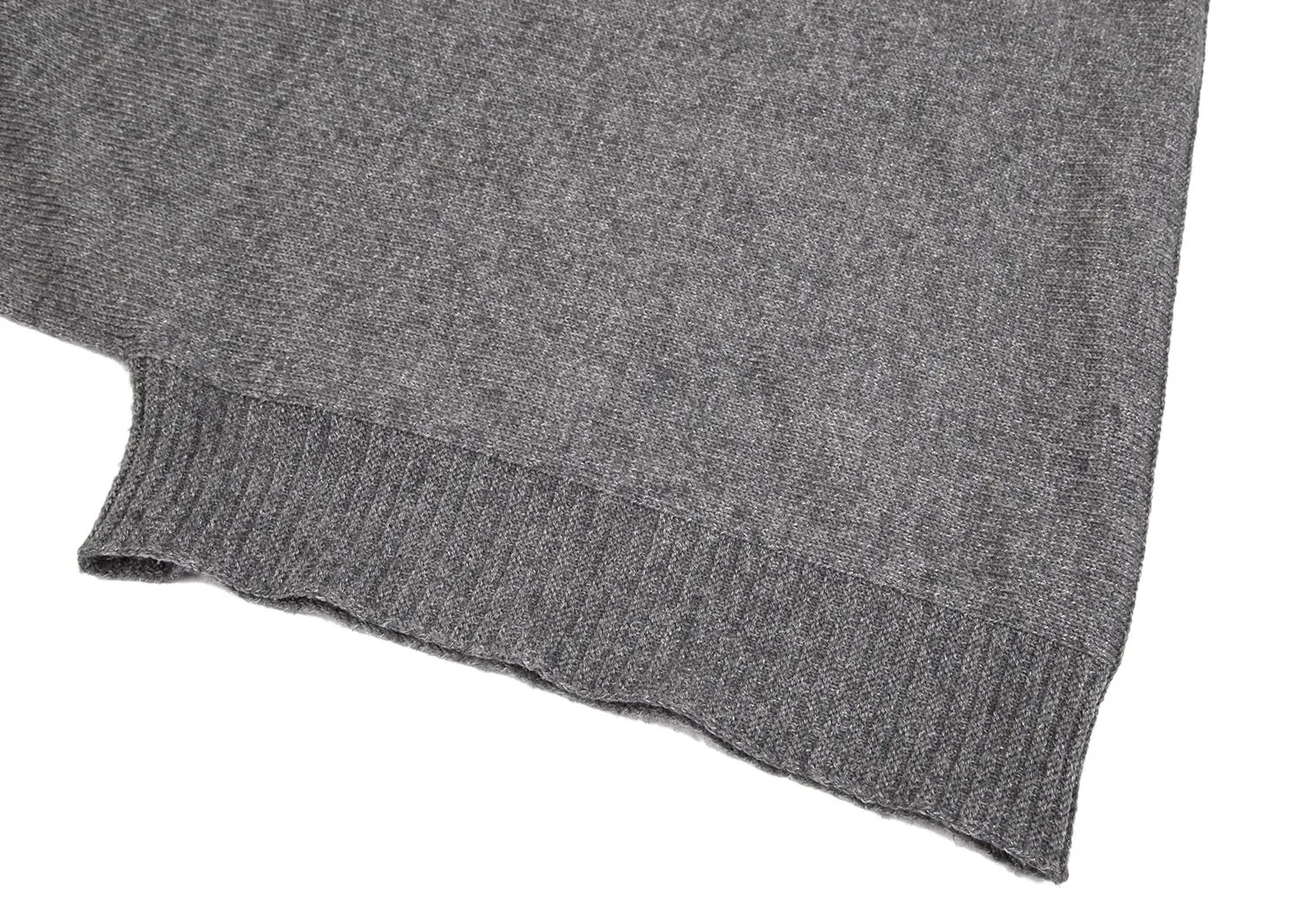 UNITED ARROWS JAPAN.  green label relaxing Grey Acrylic Wool Asymmetry Shiny Knit Sweater Mini Dress/Tunic