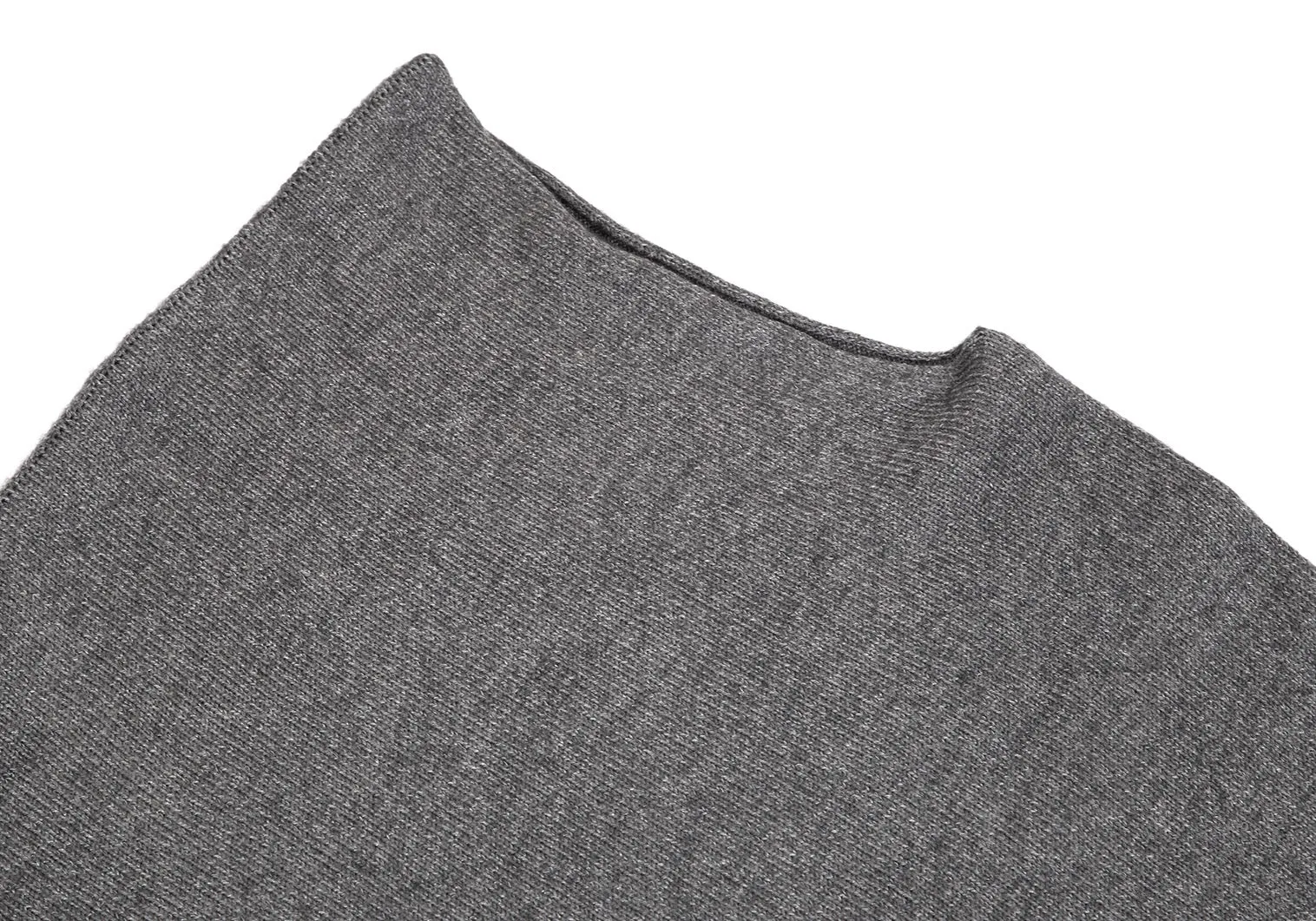 UNITED ARROWS JAPAN.  green label relaxing Grey Acrylic Wool Asymmetry Shiny Knit Sweater Mini Dress/Tunic