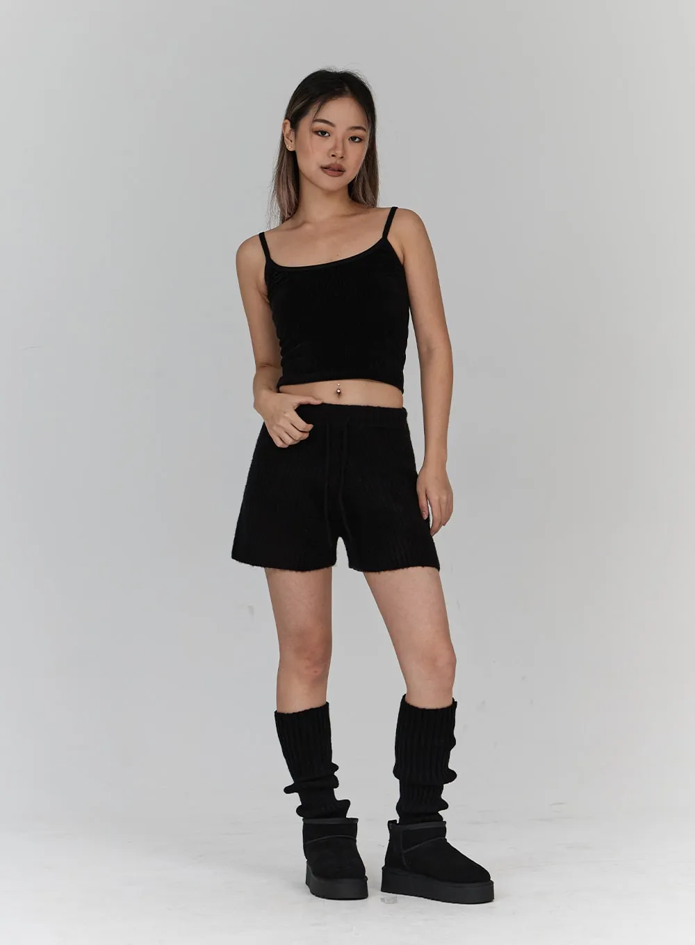 Velvet Crop Knit Tank Top CN18