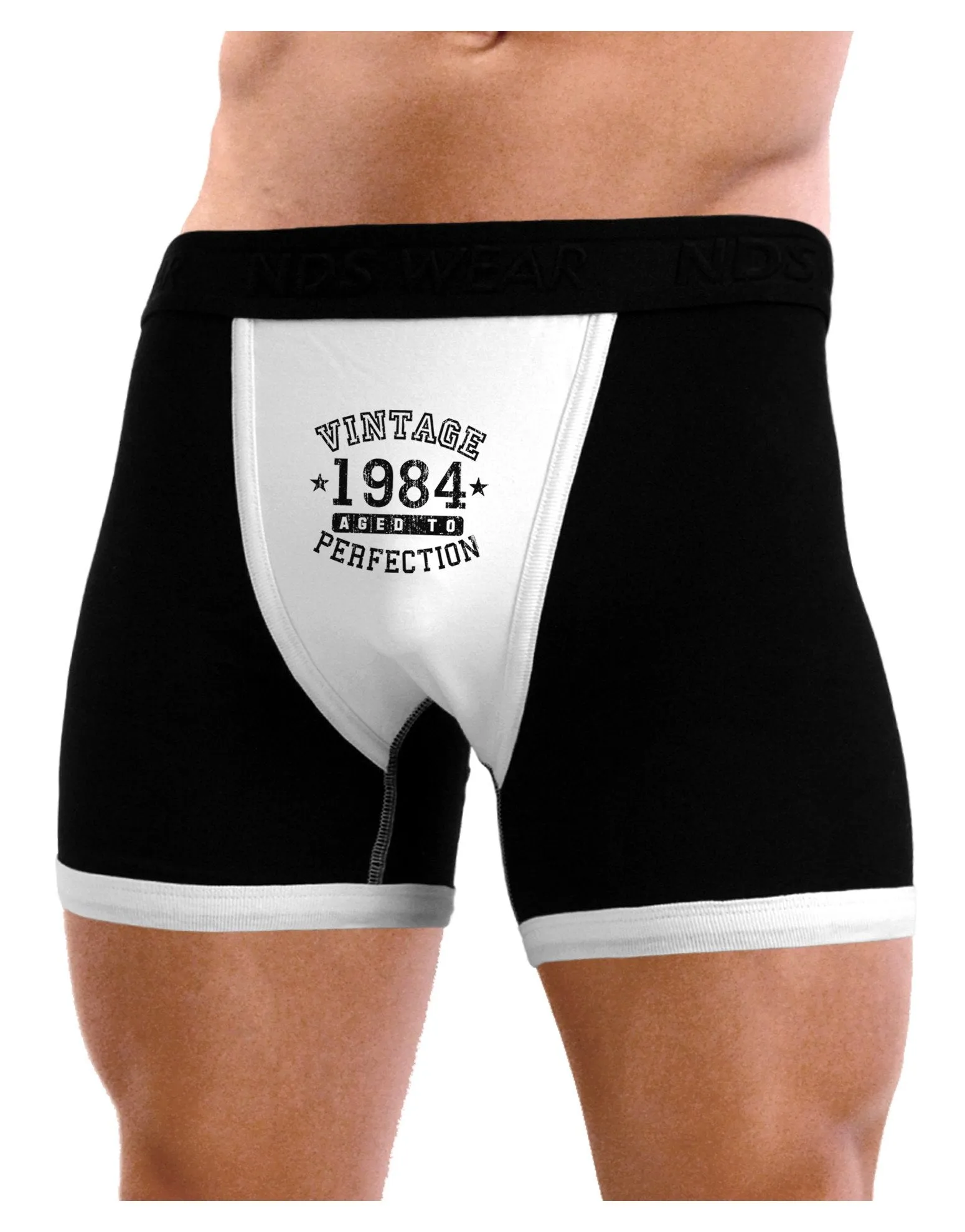 Vintage Birth Year 1984 Mens Boxer Brief Underwear