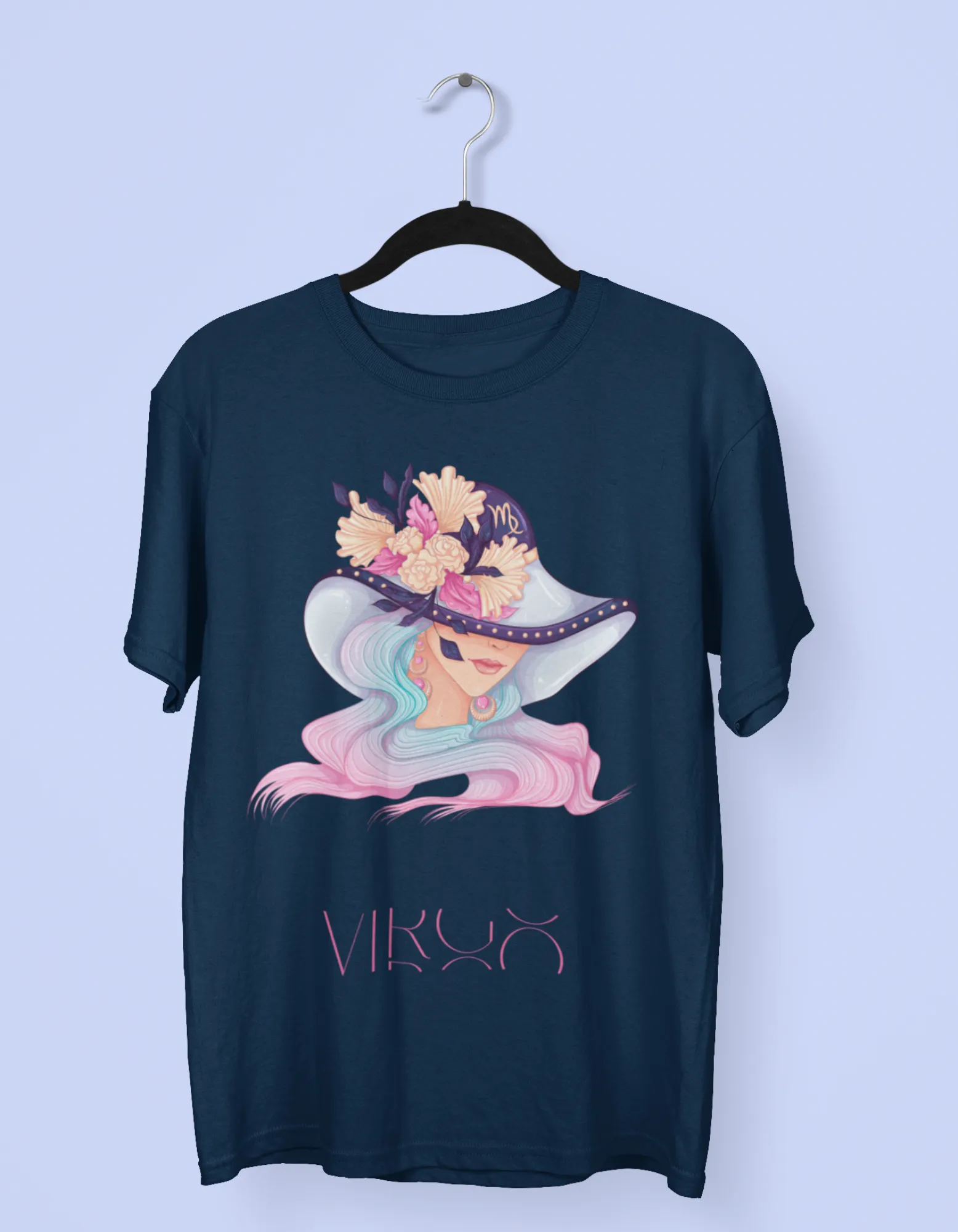 Virgo Zodiac Graphic Printed Oversized T-Shirt For Women