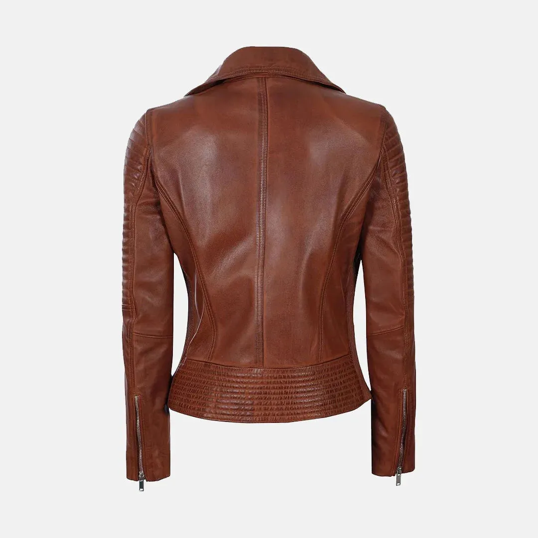 Vixen Vibe Women Leather biker Jacket | Genuine Leather