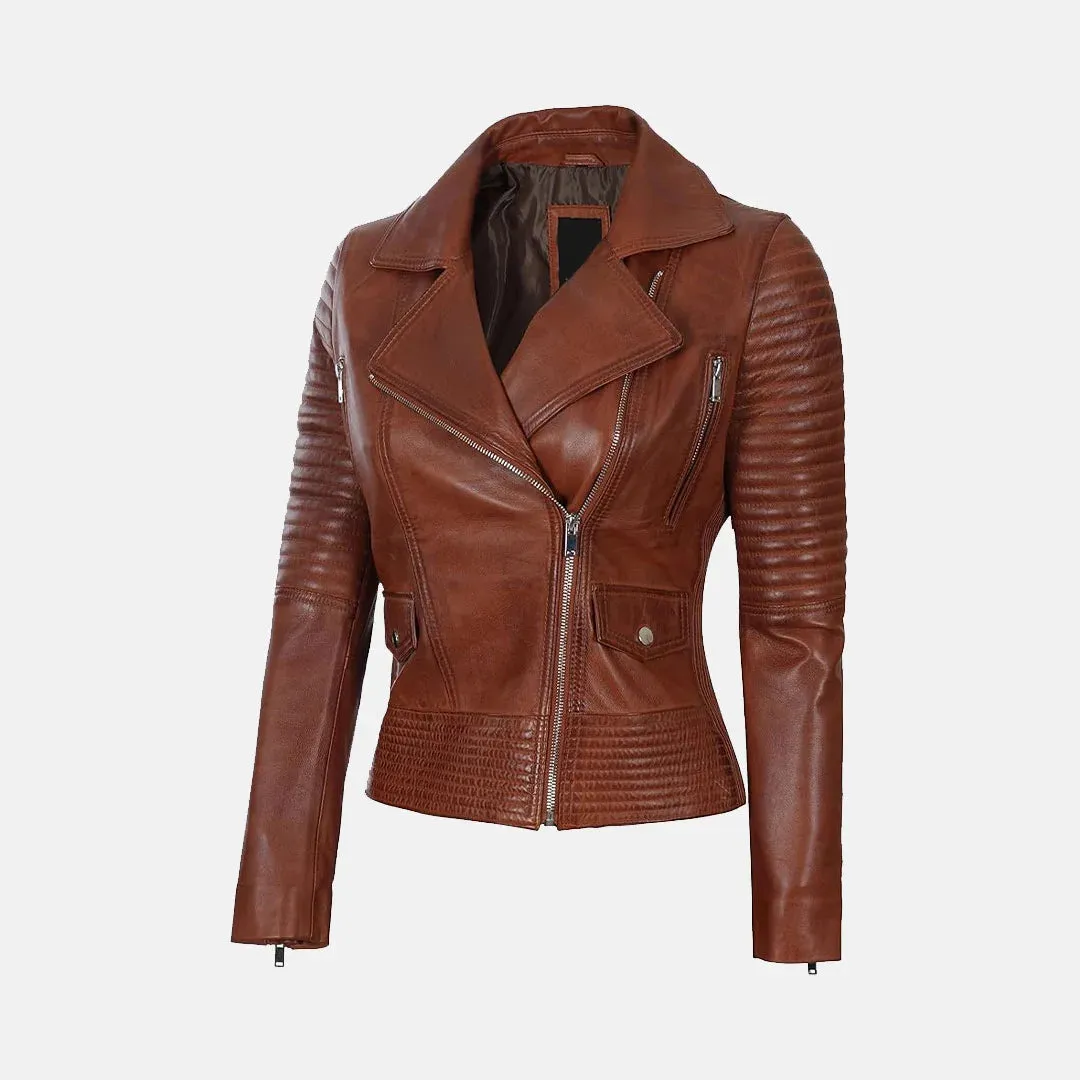 Vixen Vibe Women Leather biker Jacket | Genuine Leather