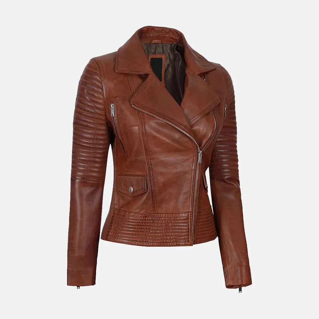 Vixen Vibe Women Leather biker Jacket | Genuine Leather