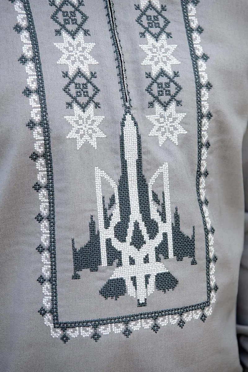 Vyshyvanka men's shirt in a modern style