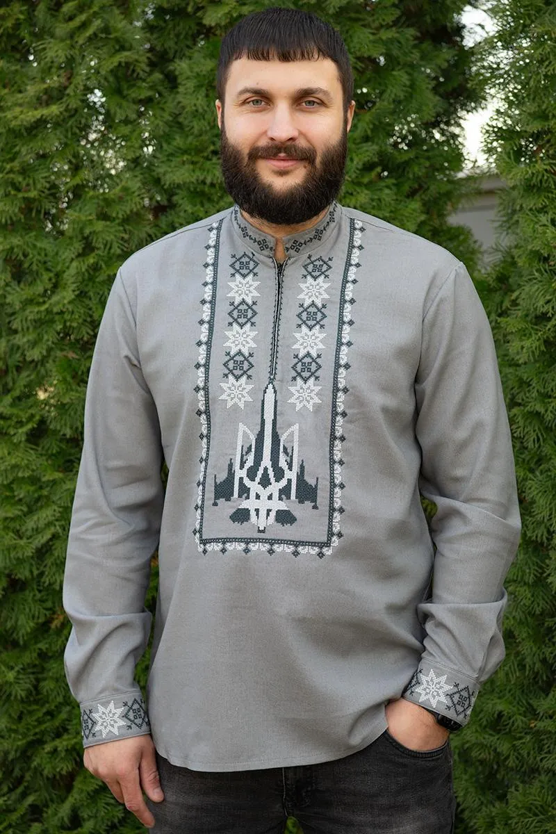 Vyshyvanka men's shirt in a modern style