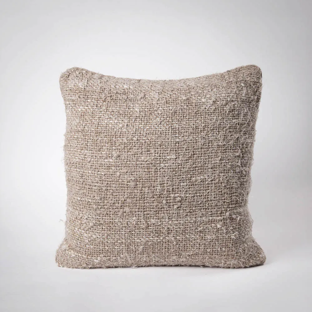 Wabi Cushion - 100% Recycled Linen, Natural