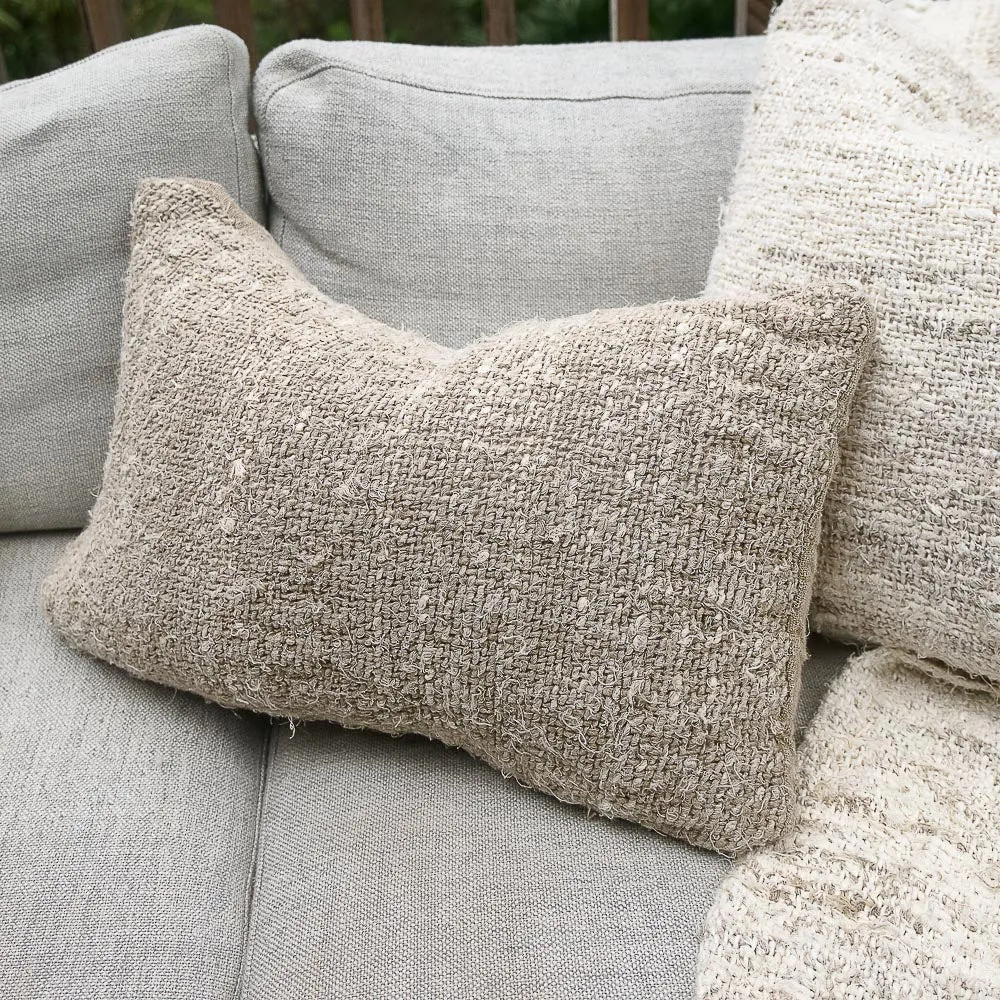 Wabi Cushion - 100% Recycled Linen, Natural