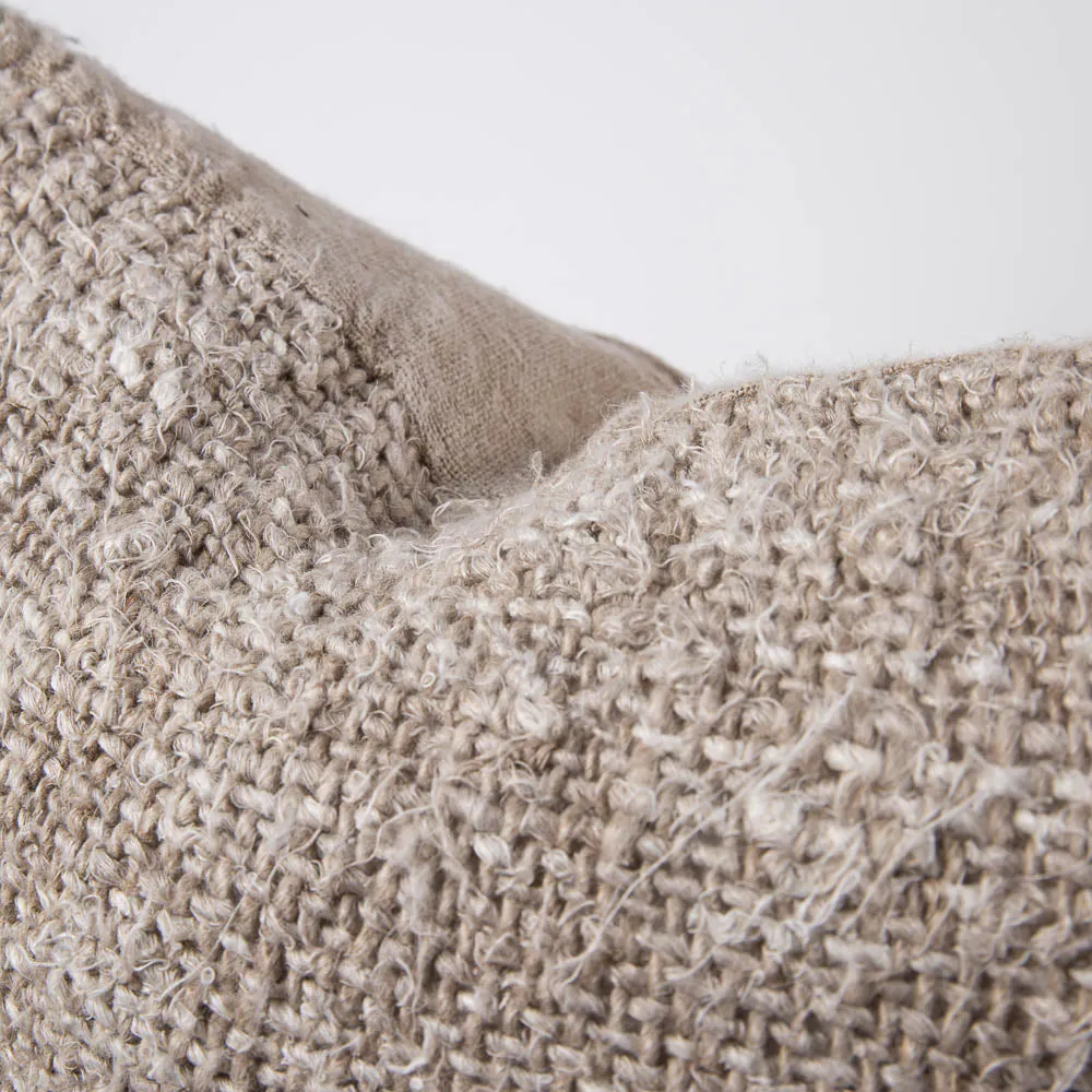 Wabi Cushion - 100% Recycled Linen, Natural