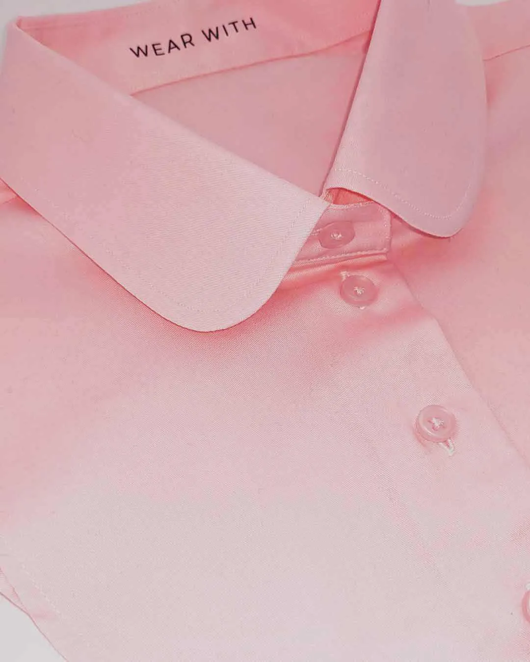 WearWith Fake Pink Shirt Collar