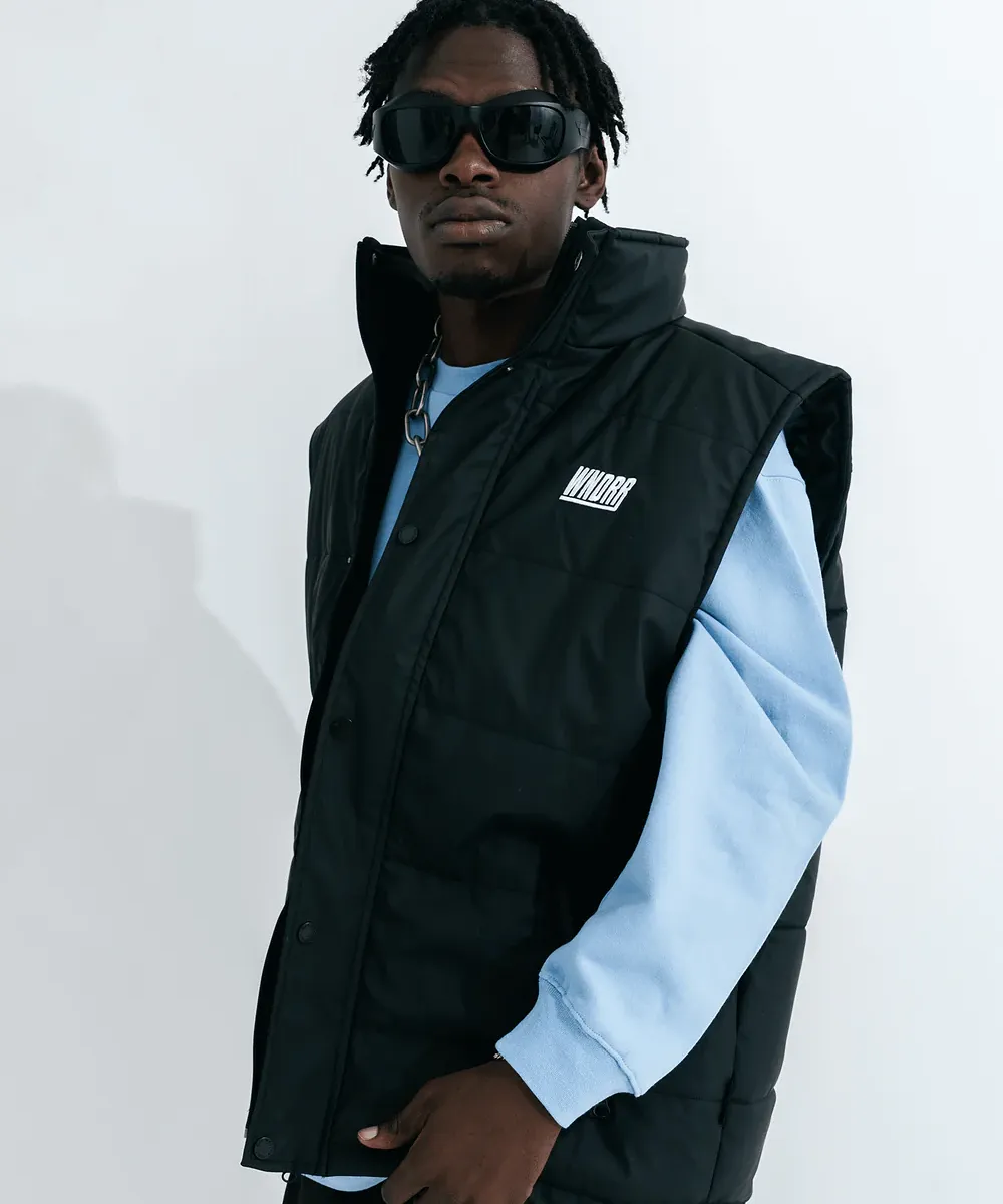 WNDRR Italic Puffer Vest (Black)