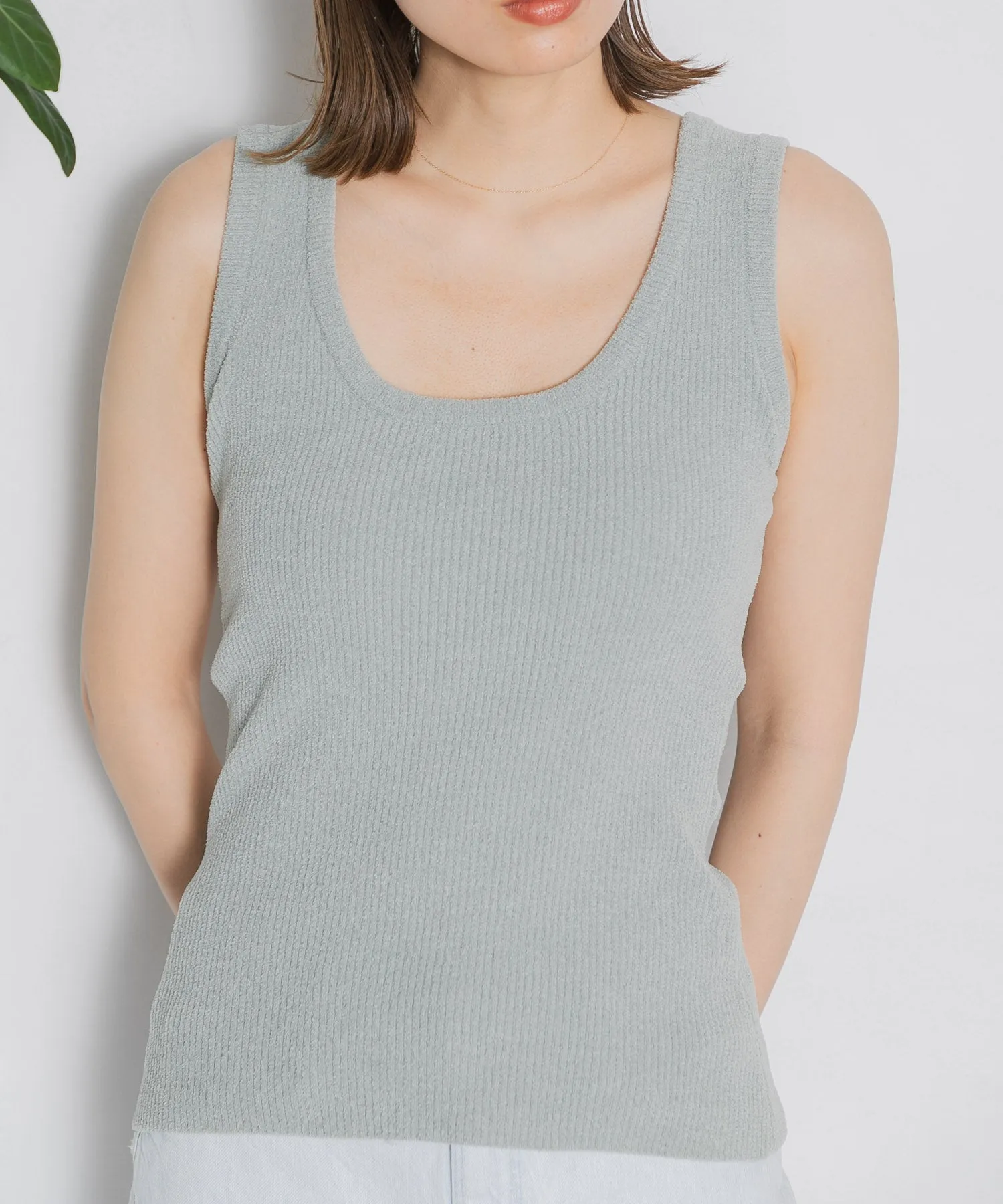 【WOMEN】nestwell PARAKEET - RIB KNIT CAMI TOP -