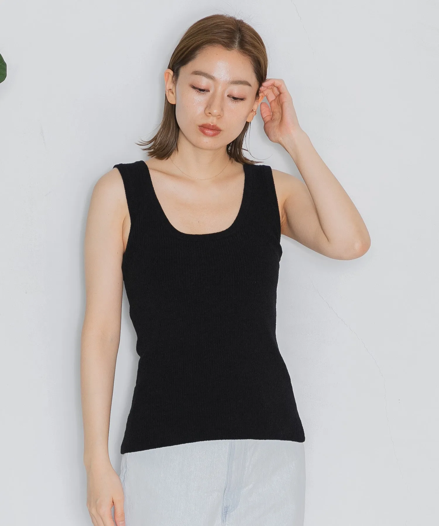 【WOMEN】nestwell PARAKEET - RIB KNIT CAMI TOP -